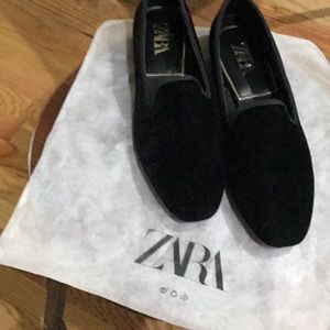 Zara velveteen shoes